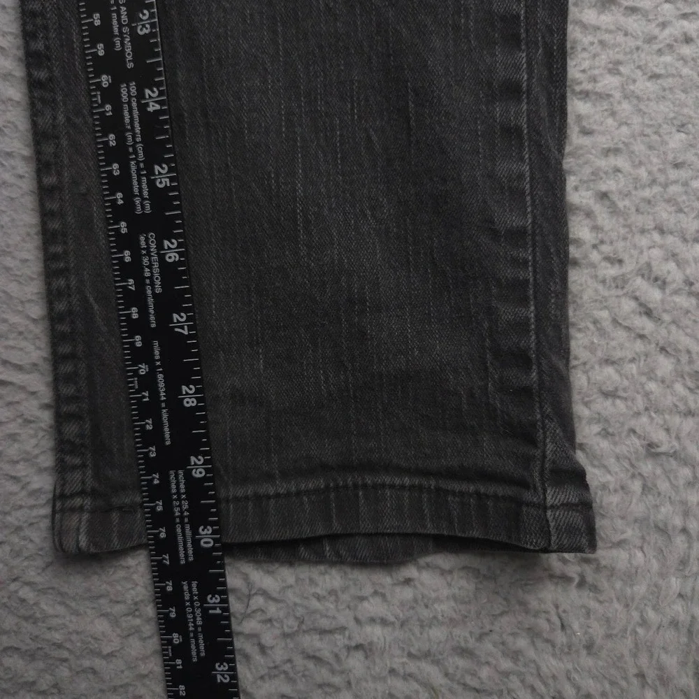 Levi's 514 Straight Jeans Men 32x30 Black Stretch Denim Low Rise Red Tab